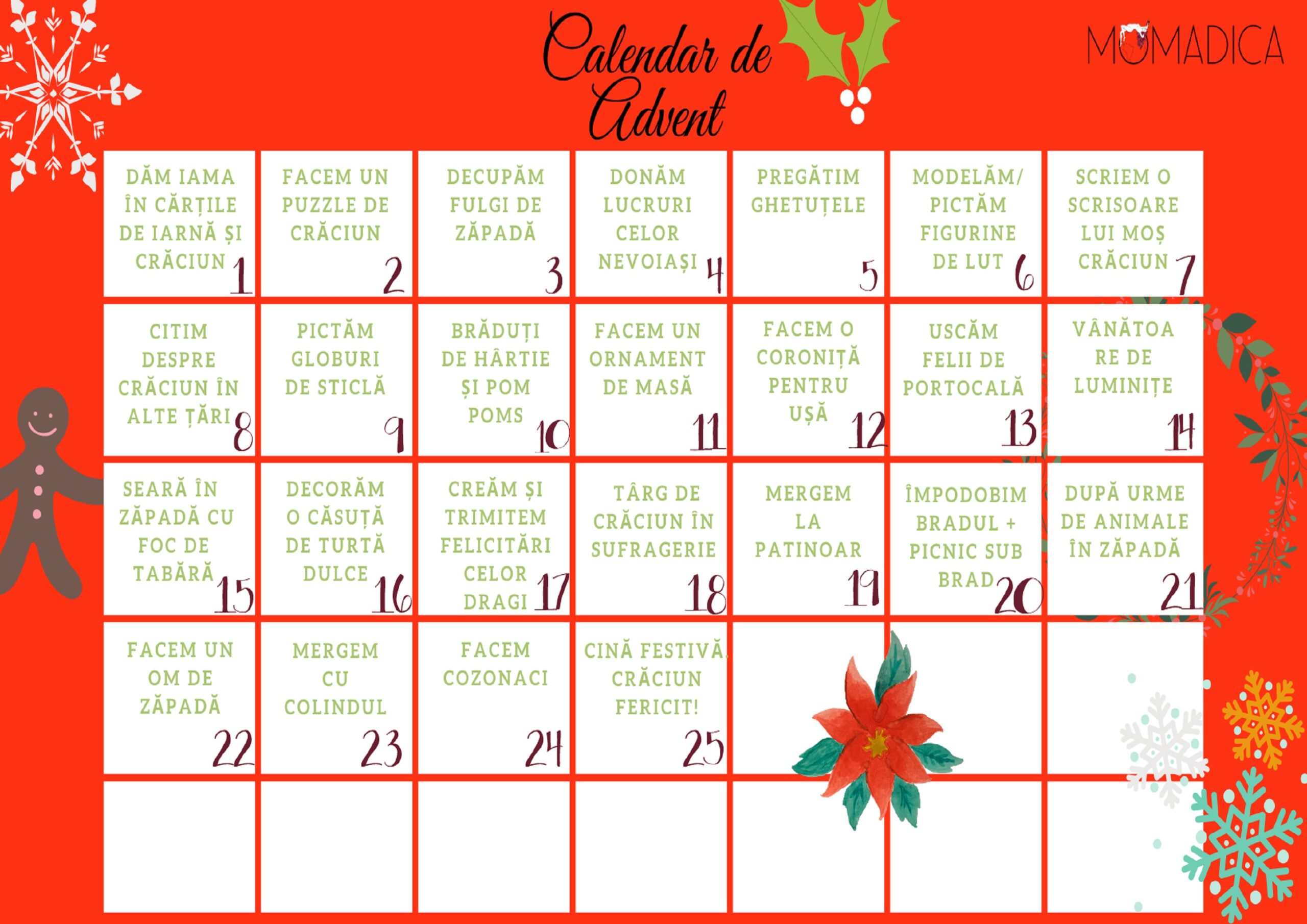 Calendar de advent 1 Momadica